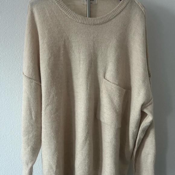 Zenana Cream Knit Sweater - Picture 1 of 5